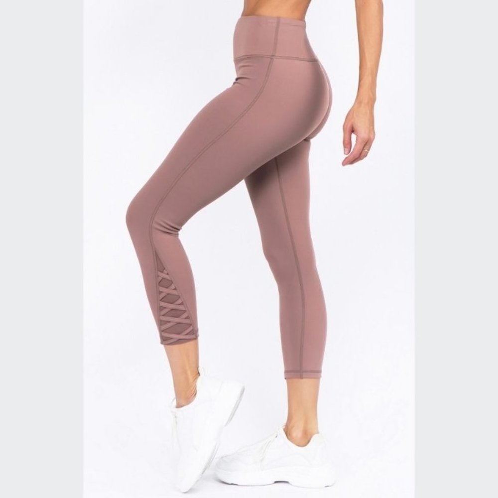Mesh Ankle Workout Leggings
